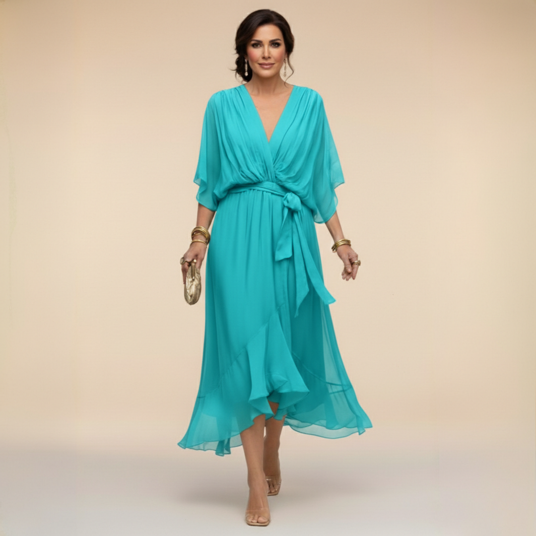 Janet | Elegant Flowing Chiffon Dress