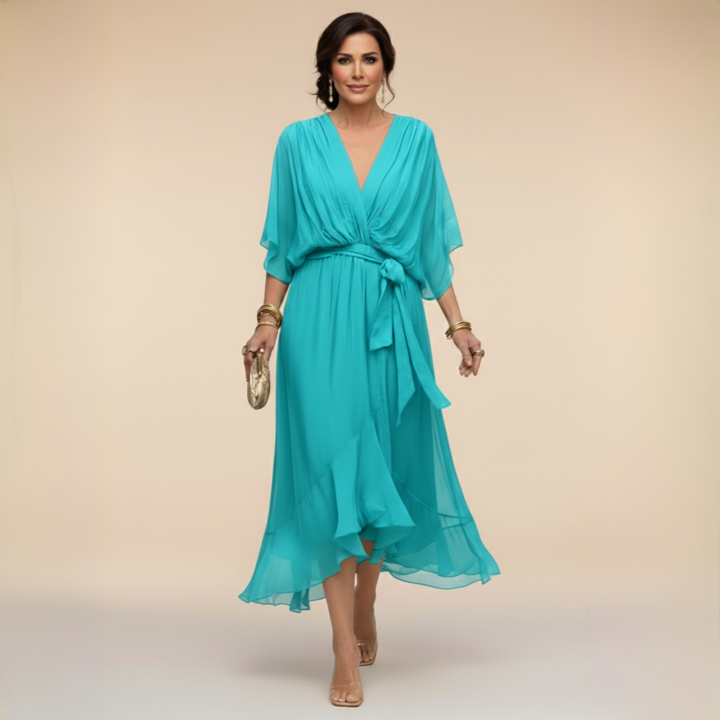 Janet | Elegant Flowing Chiffon Dress