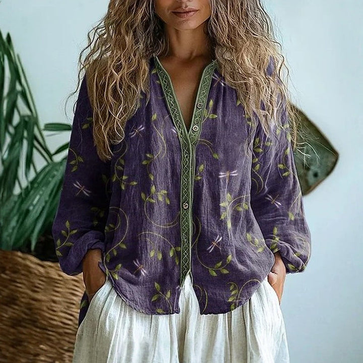 Luna | Boho Button Blouse