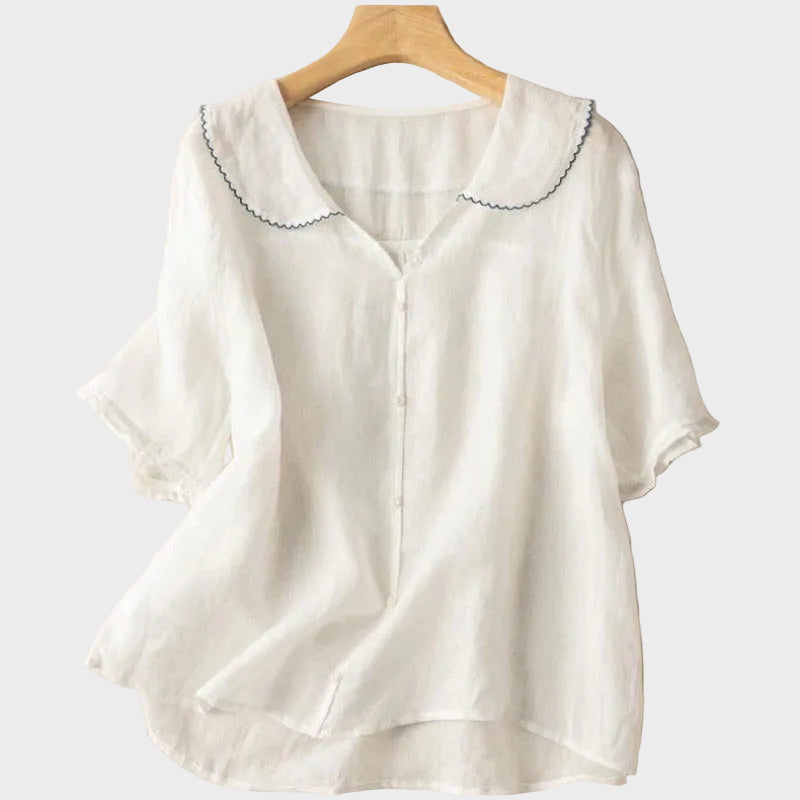 ADÈLE LINEN BLOUSE