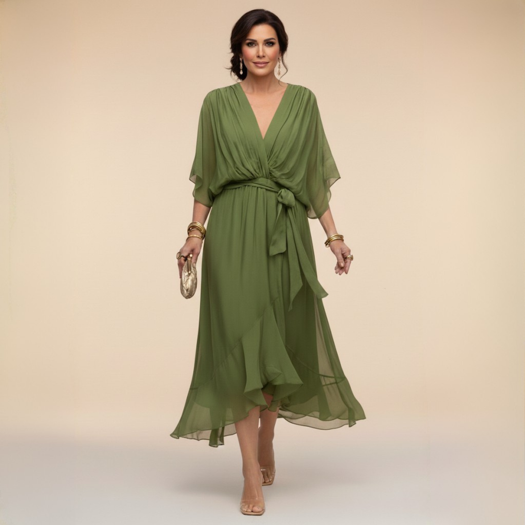 Janet | Elegant Flowing Chiffon Dress