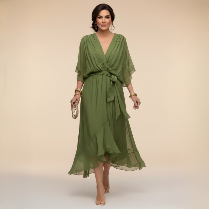 Janet | Elegant Flowing Chiffon Dress