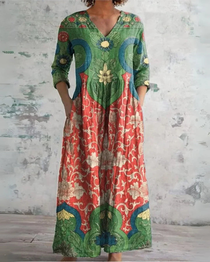 Patricia | Vintage Floral Maxi Dress