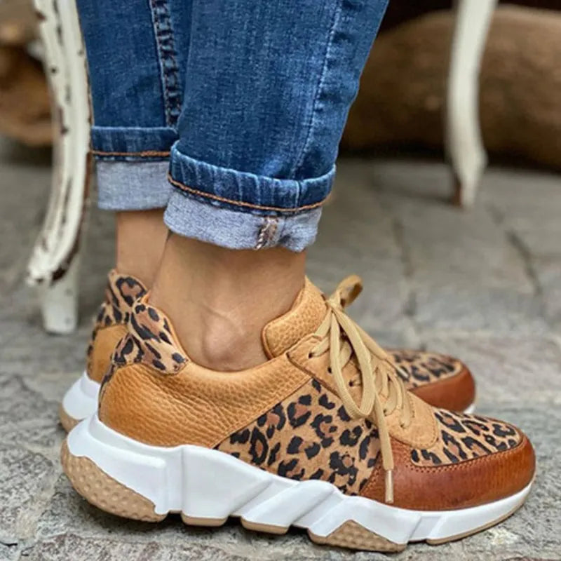 Cheryl | Comfortable Leopard Sneakers