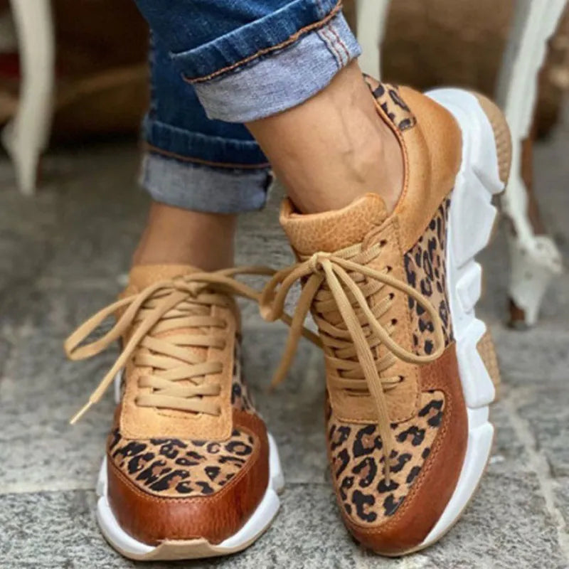 Cheryl | Comfortable Leopard Sneakers