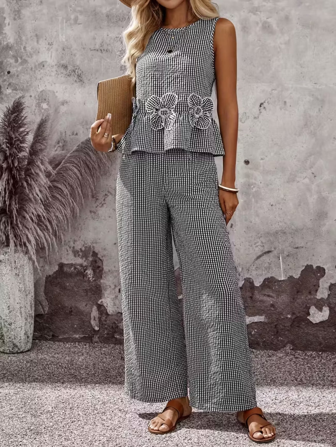 Megan | Elegant Gingham Set
