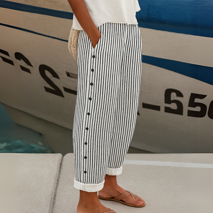 Brenda | Stylish Button Pants