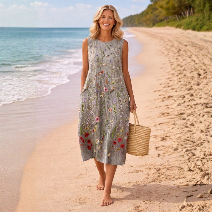Cindy | Wildflower Midi Dress