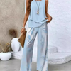 Ovelynra | Sleeveless Top And Wide-Leg Pants Set