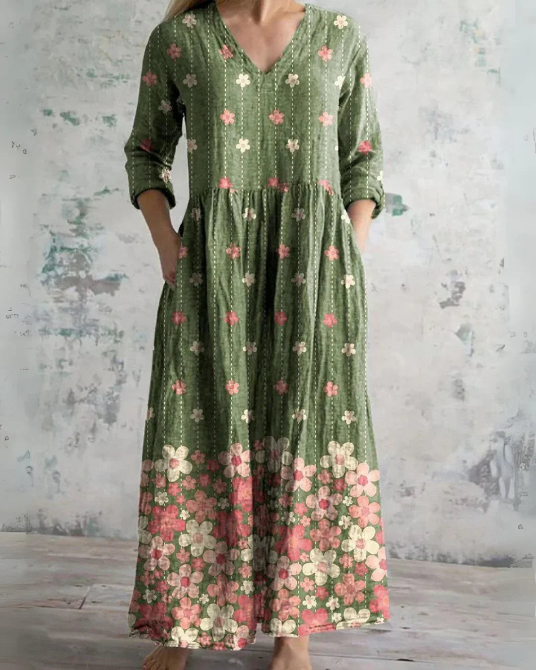 Patricia | Vintage Floral Maxi Dress
