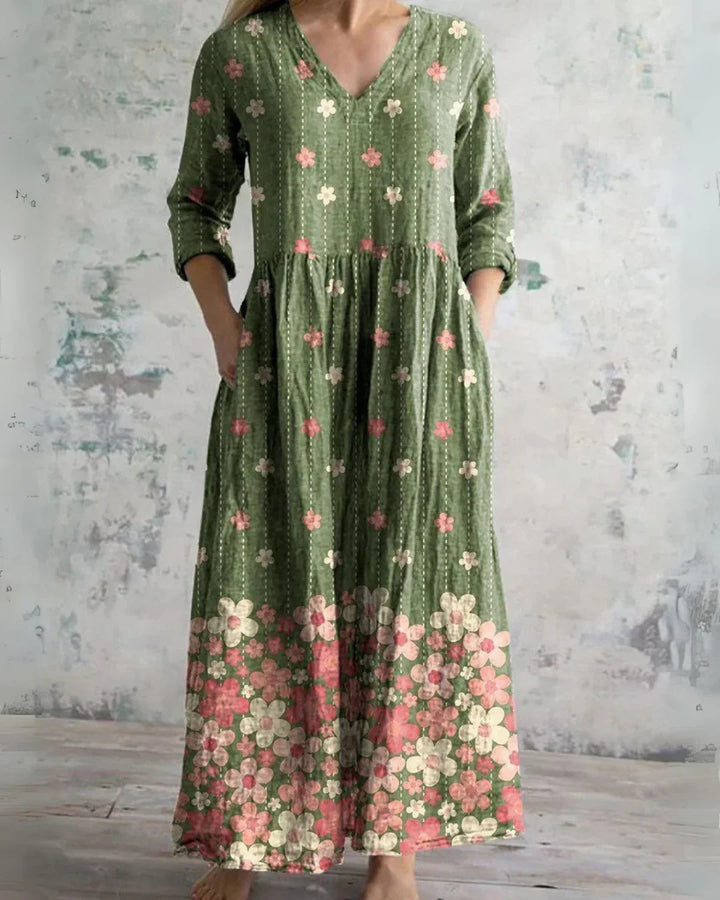 Patricia | Vintage Floral Maxi Dress