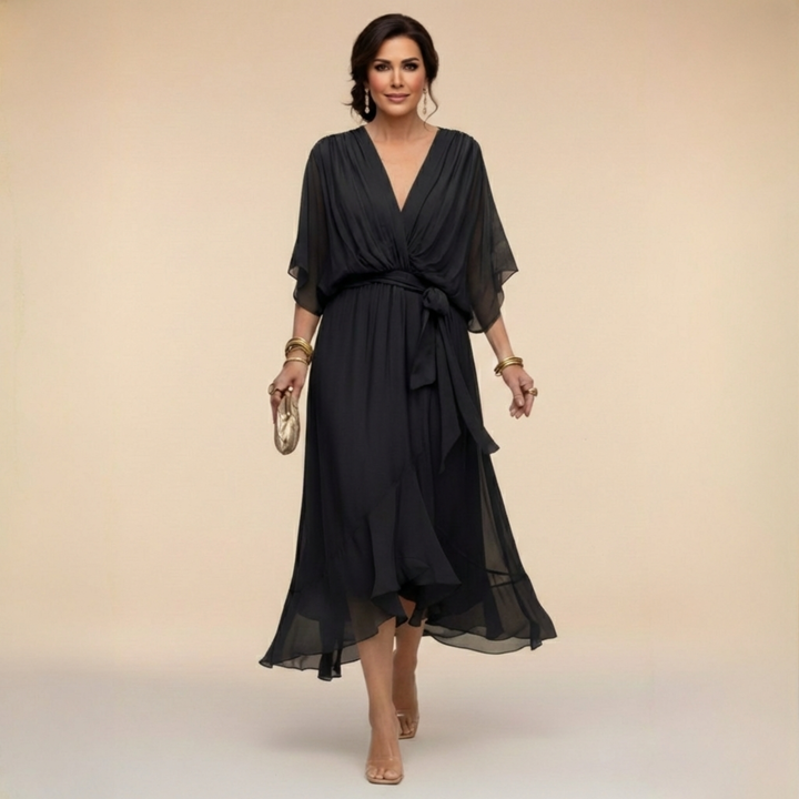 Janet | Elegant Flowing Chiffon Dress