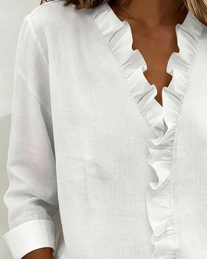 Ava | Elegant Ruffle Blouse