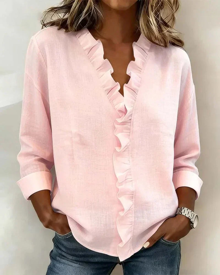 Ava | Elegant Ruffle Blouse