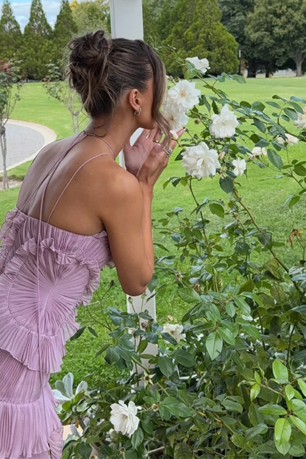 Seraphine | Pleated Ruffle Maxi Dress