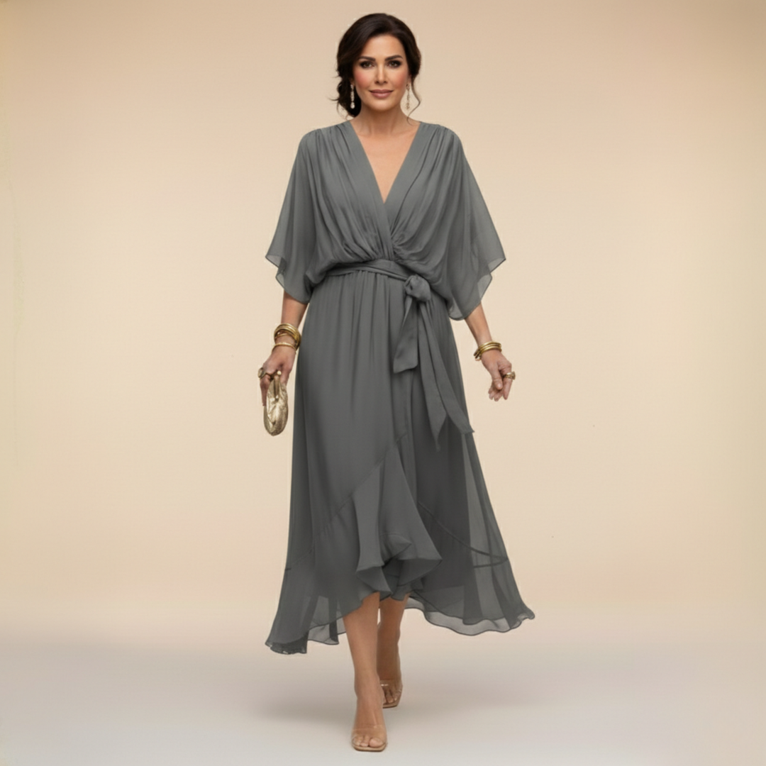 Janet | Elegant Flowing Chiffon Dress