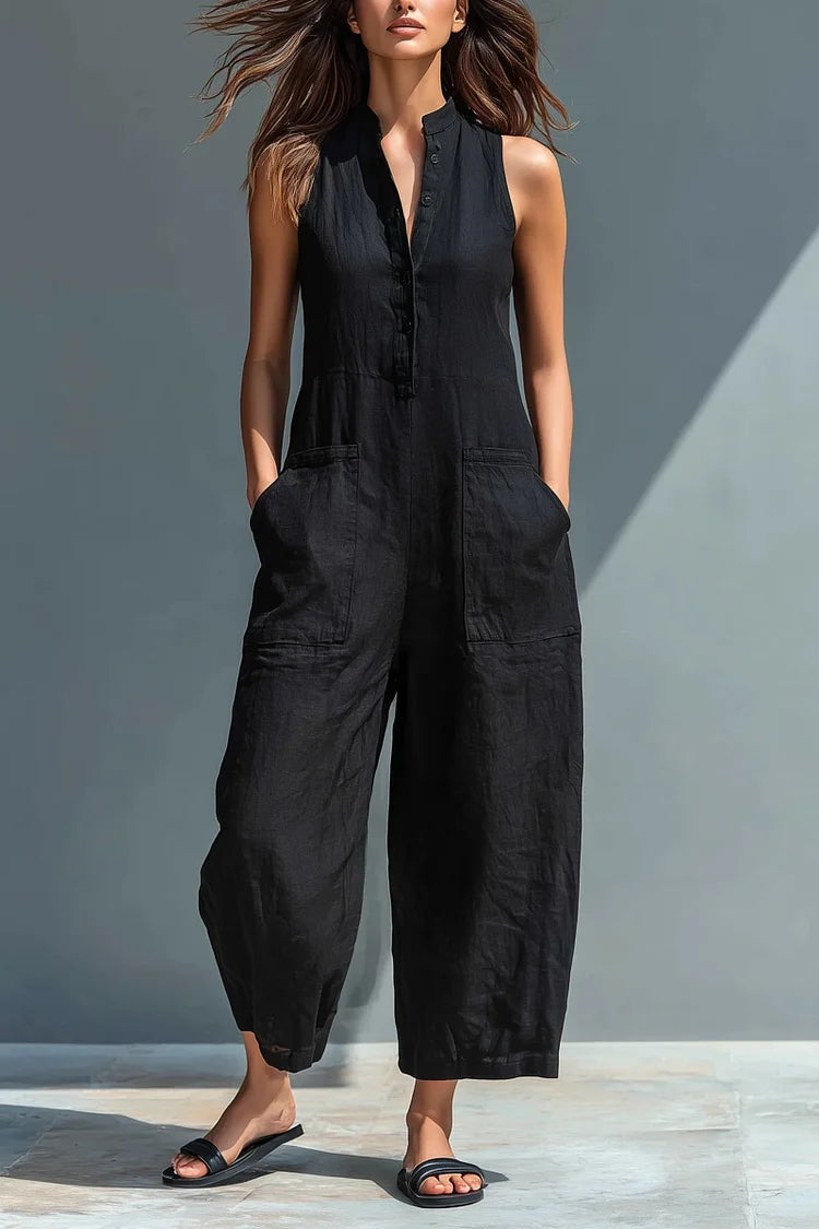 Cheryl | Elegant Linen Jumpsuit
