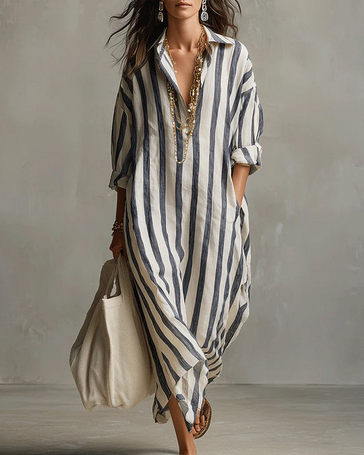 Jessica | Striped Maxi Dress