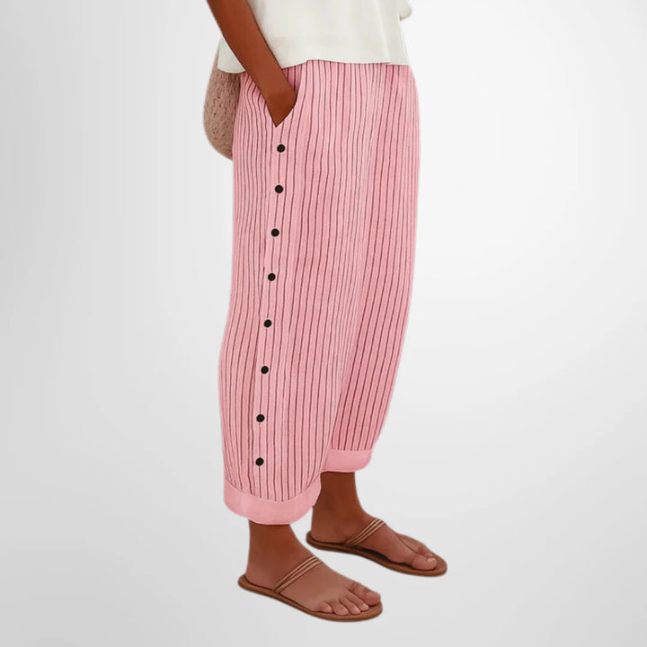 Brenda | Stylish Button Pants