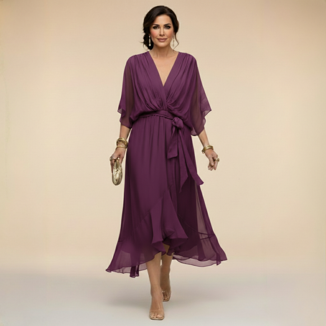 Janet | Elegant Flowing Chiffon Dress