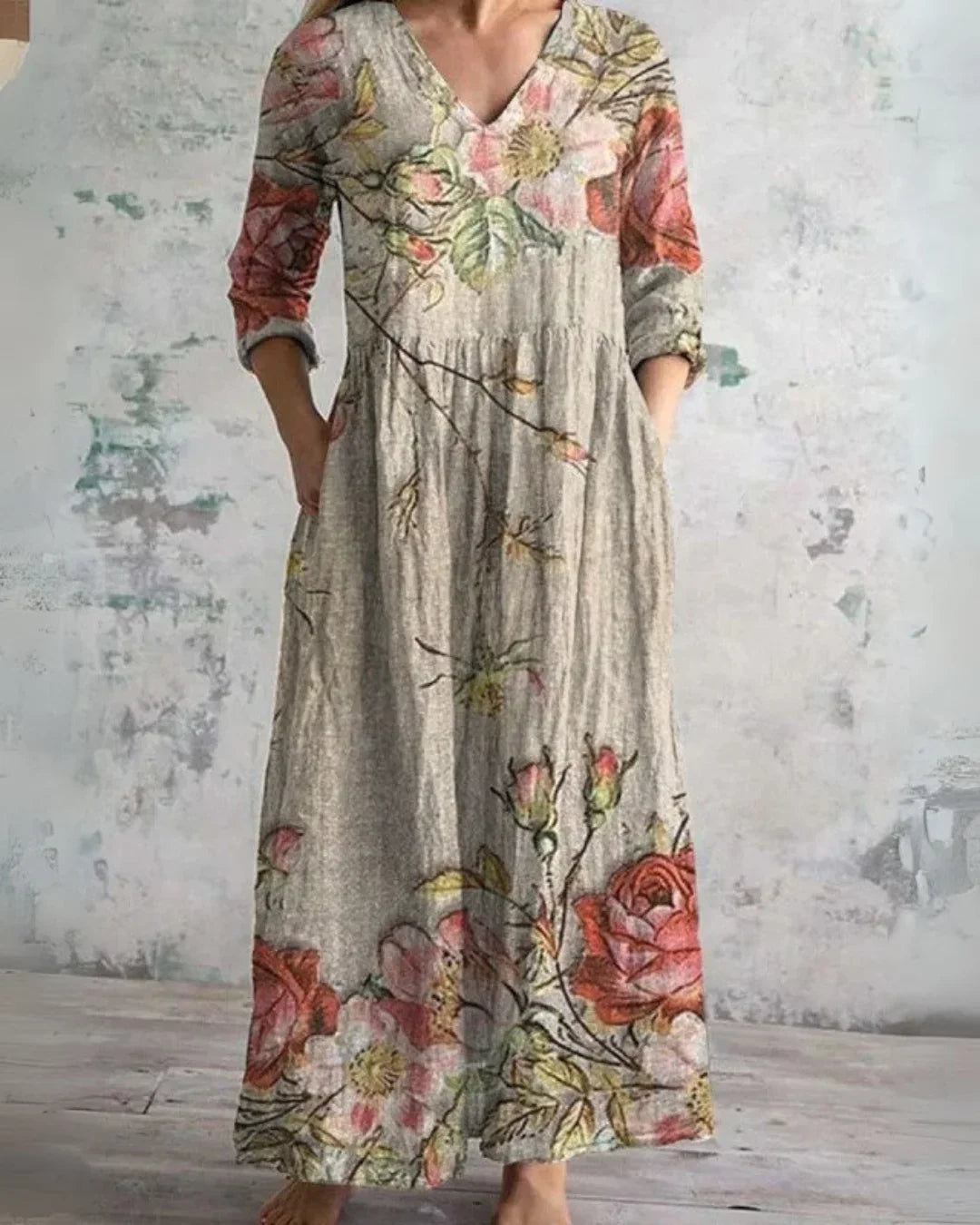 Patricia | Vintage Floral Maxi Dress
