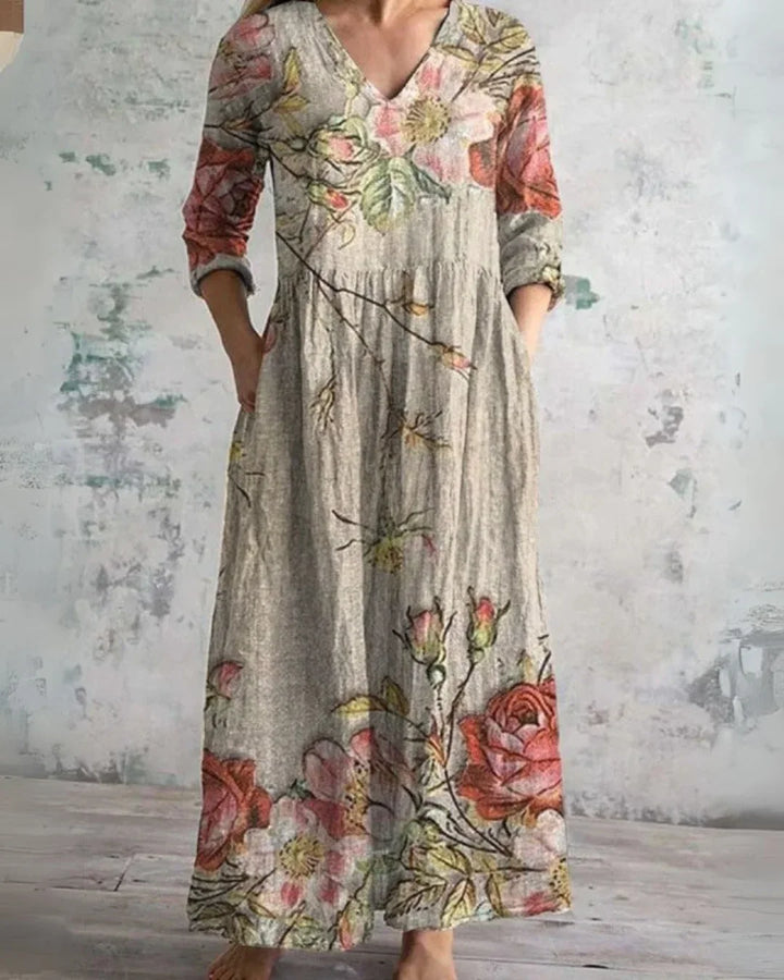 Patricia | Vintage Floral Maxi Dress