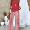 Ovelynra | Sleeveless Top And Wide-Leg Pants Set