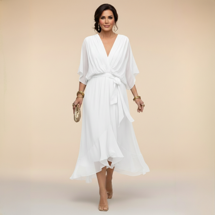 Janet | Elegant Flowing Chiffon Dress