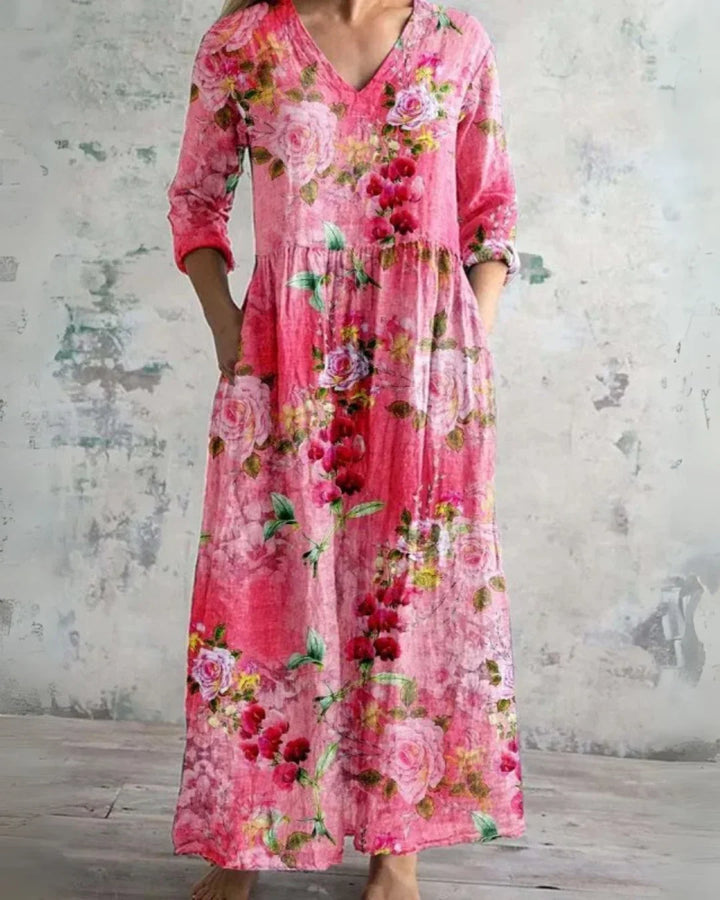 Patricia | Vintage Floral Maxi Dress