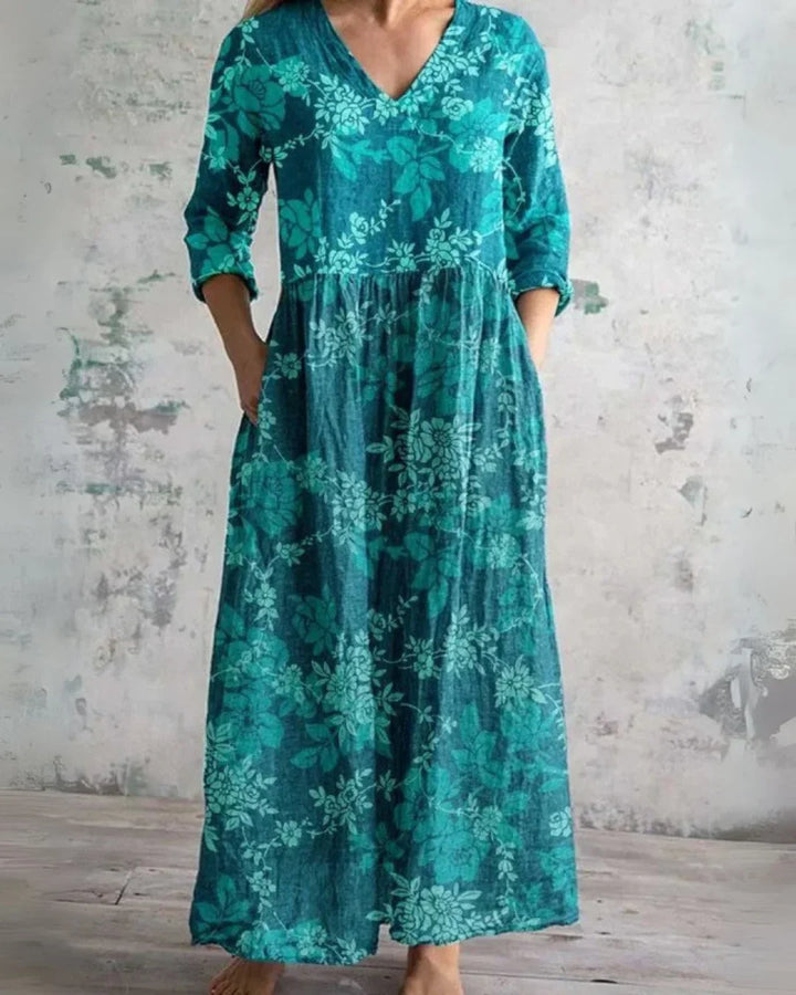 Patricia | Vintage Floral Maxi Dress