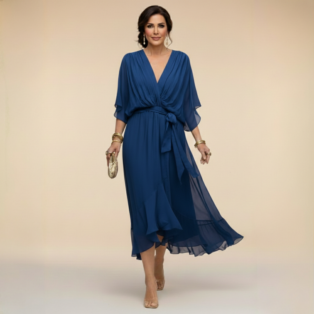 Janet | Elegant Flowing Chiffon Dress