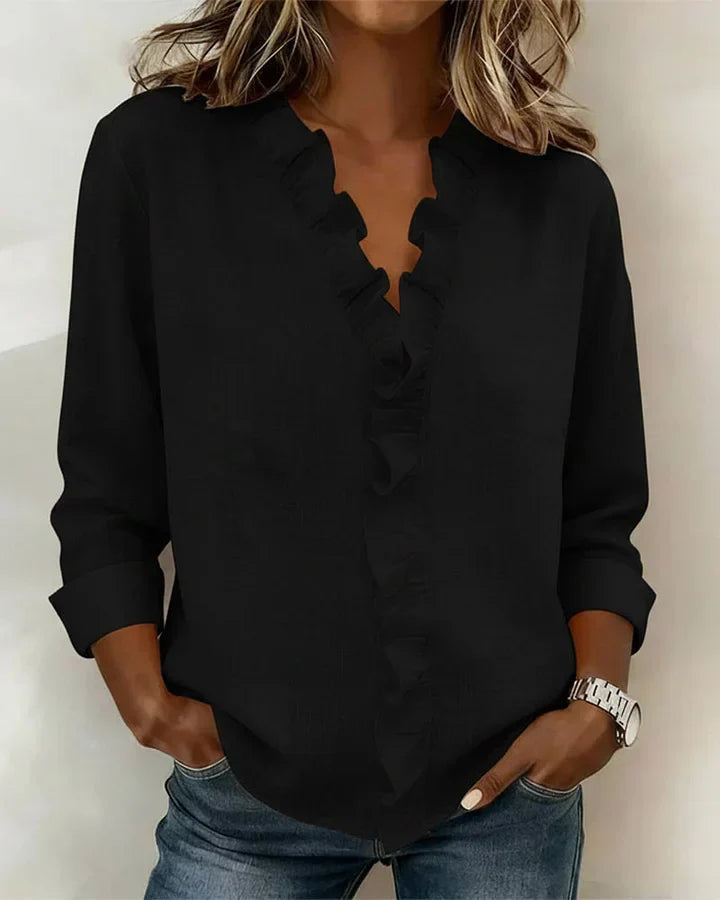Ava | Elegant Ruffle Blouse
