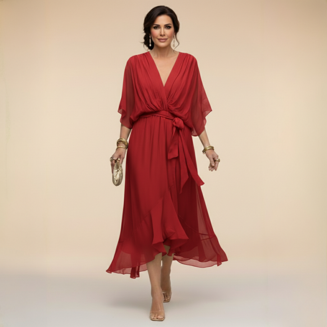 Janet | Elegant Flowing Chiffon Dress