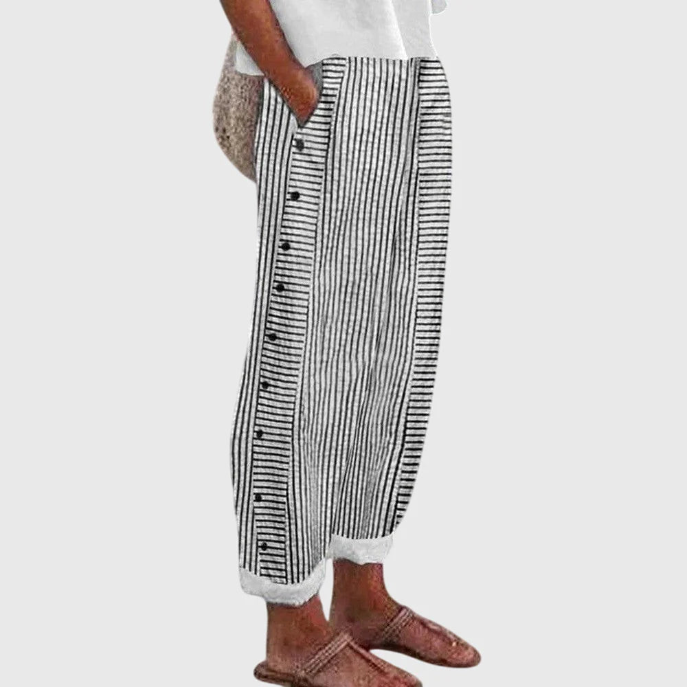 Brenda | Stylish Button Pants