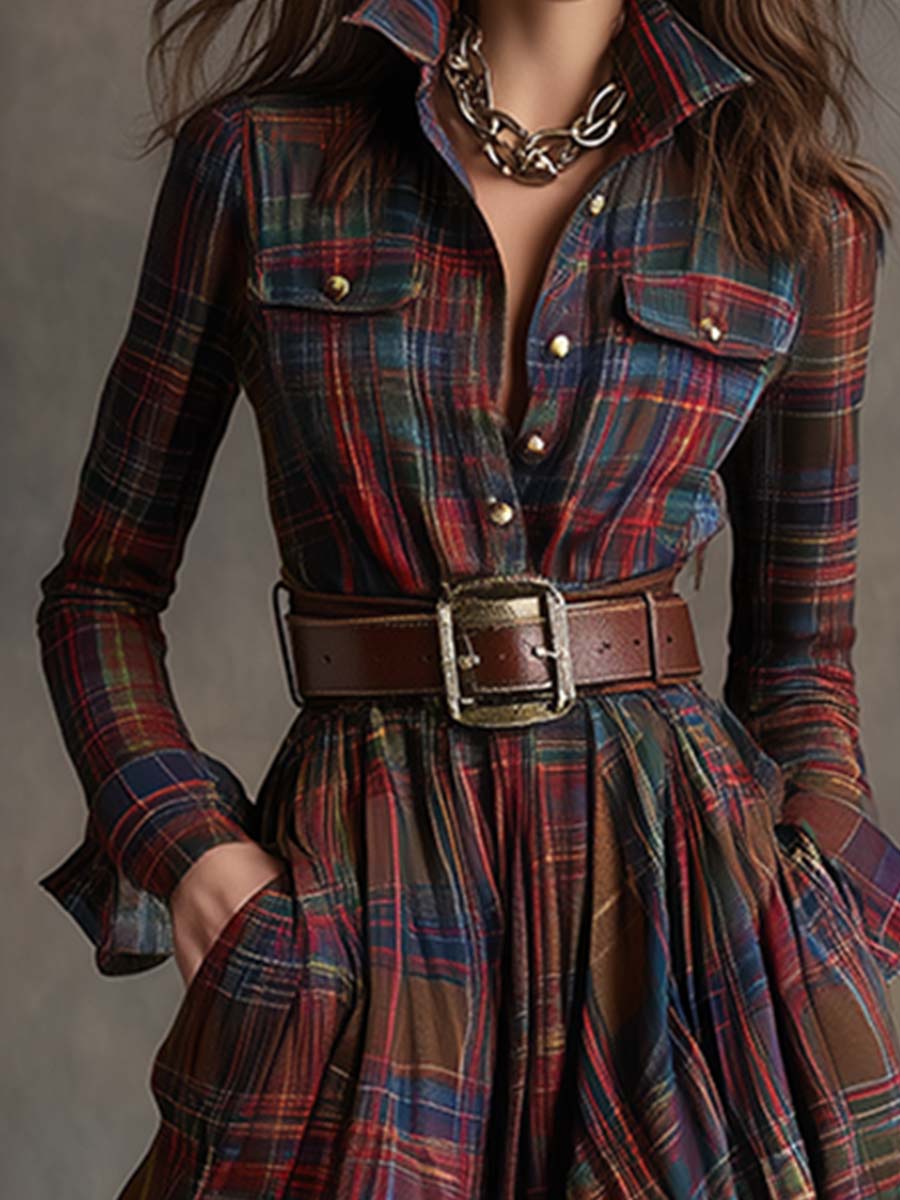 Alice | Belted Shirt Dress