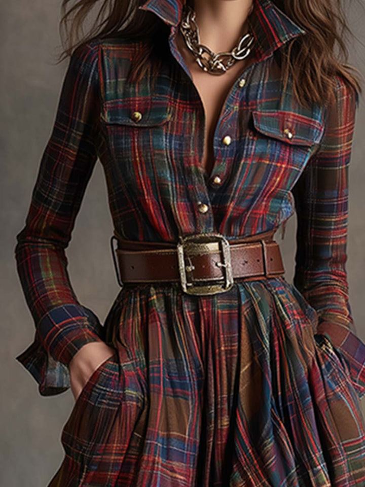 Alice | Belted Shirt Dress
