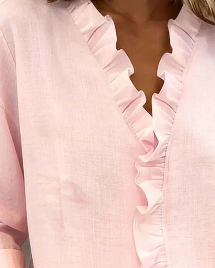 Ava | Elegant Ruffle Blouse