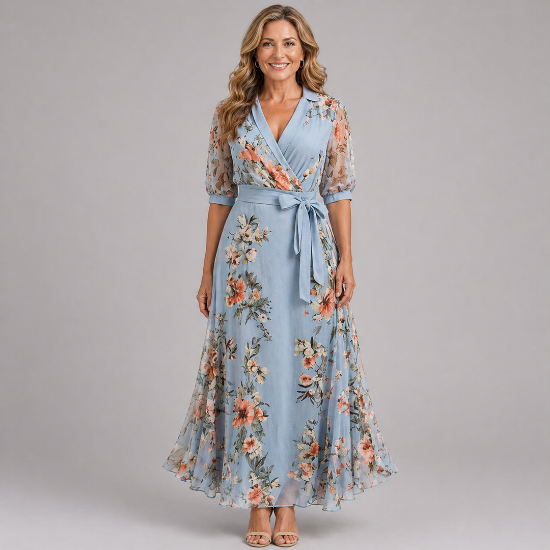 Sabrina | Elegant Floral Dress