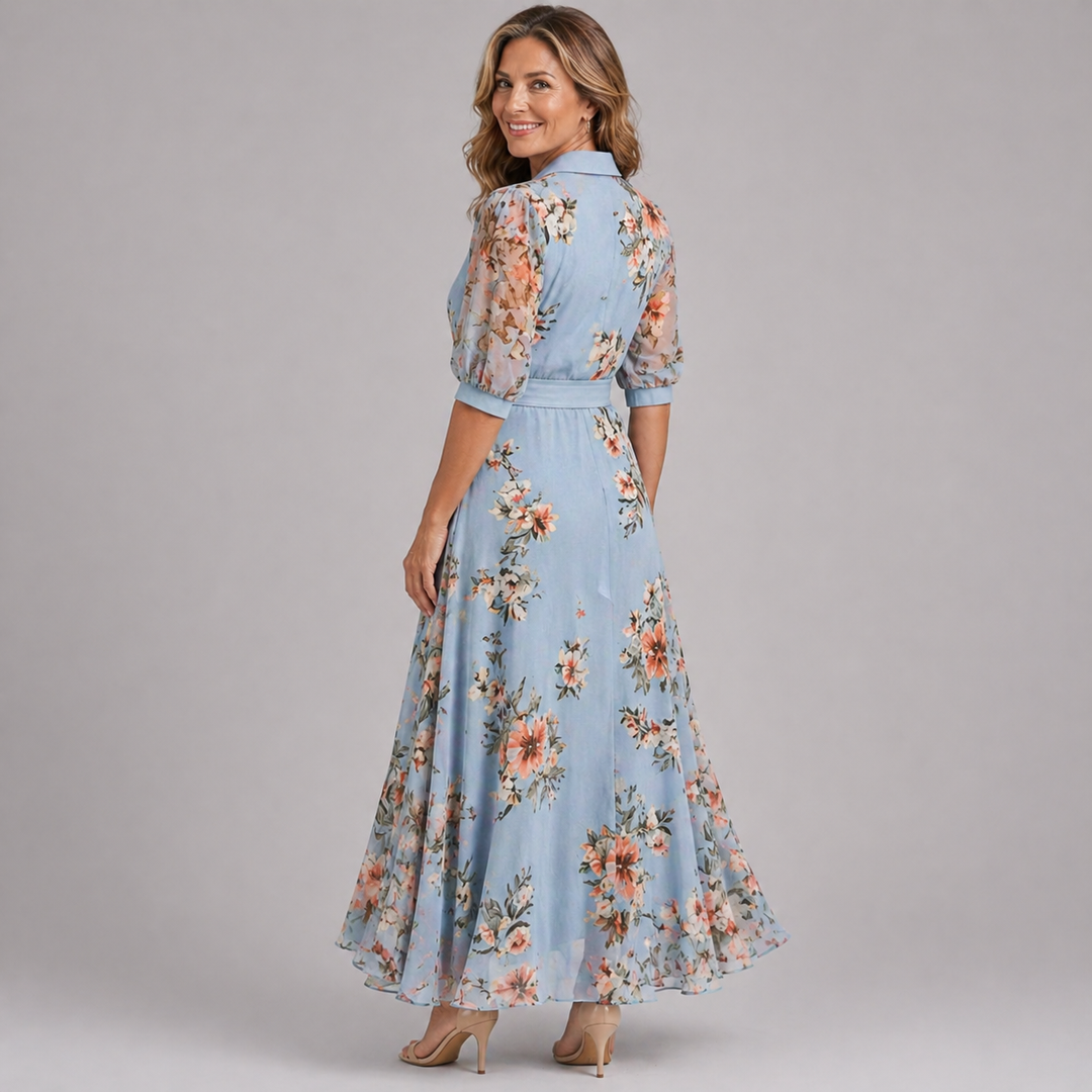Sabrina | Elegant Floral Dress