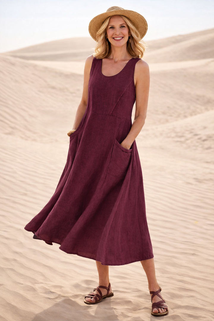 Donna | Comfortable A-Line Midi Dress