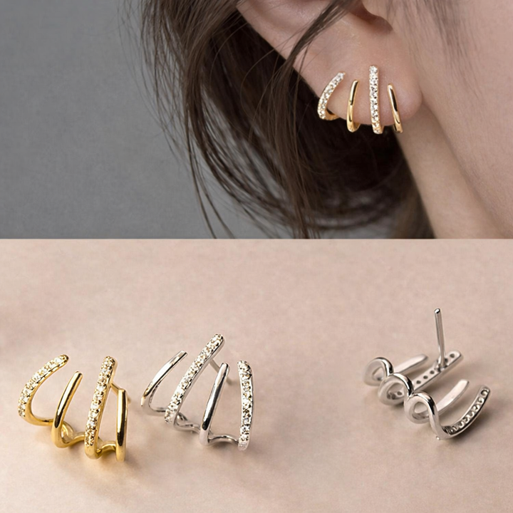 Zabby | Spiral Ear Cuff Earrings
