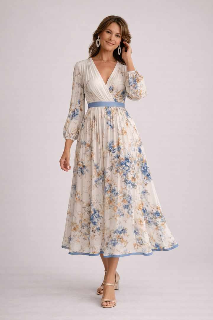 Katie | Elegant Floral Maxi Dress