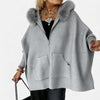 Minerva – Casual Hooded Coat with Fur Collar
