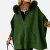 Minerva – Casual Hooded Coat with Fur Collar