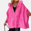 Minerva – Casual Hooded Coat with Fur Collar