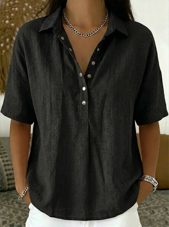 Avery | Button Front Blouse