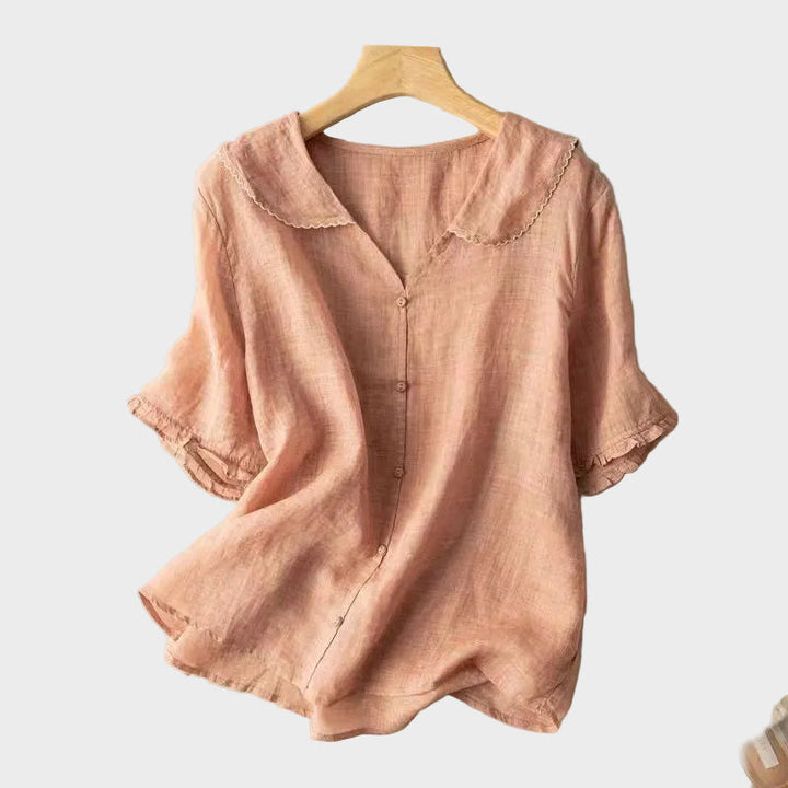 ADÈLE LINEN BLOUSE