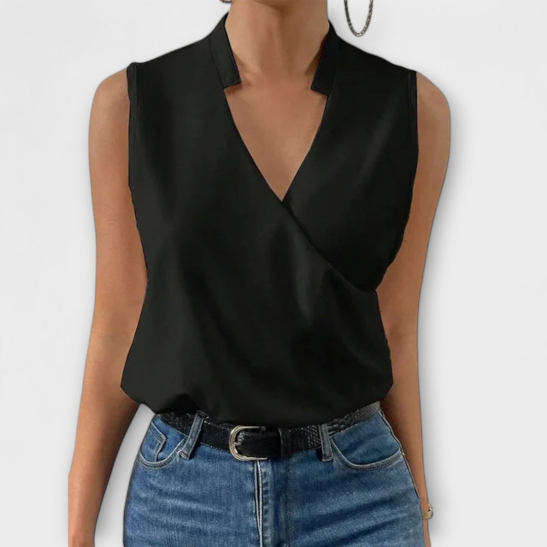 Soft Summer Top with V Neckline