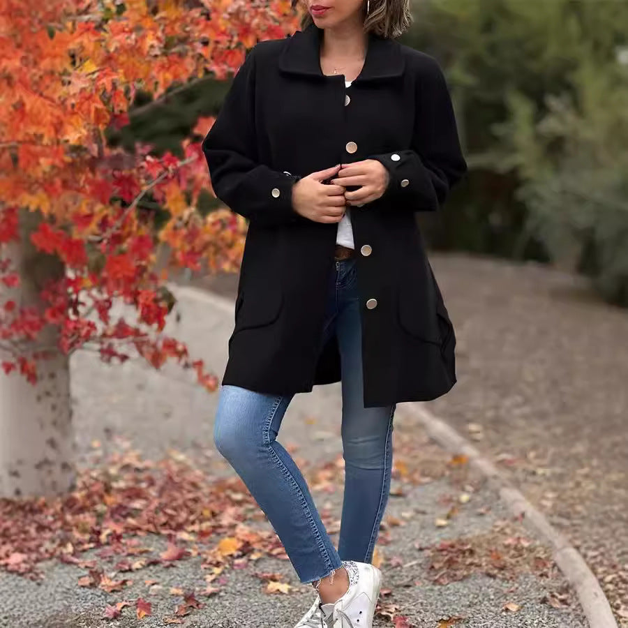 Mariah – Classic Oversized Buttoned Coat