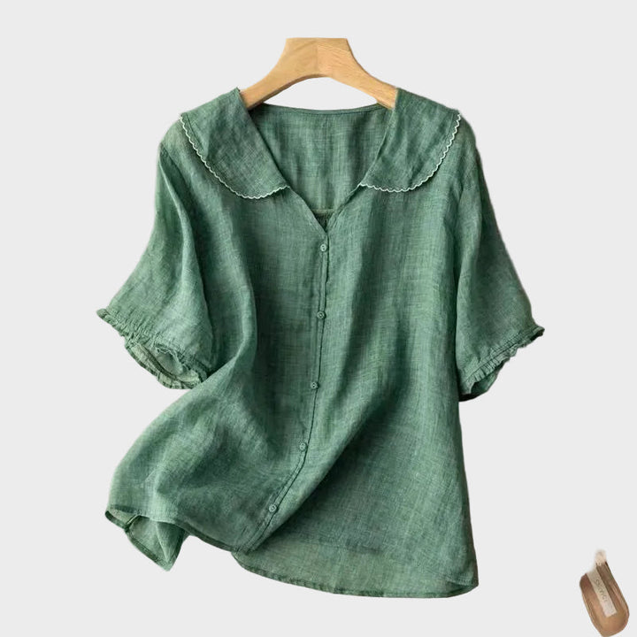 ADÈLE LINEN BLOUSE